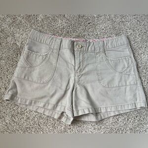Y2K American Eagle Outfitters Khaki Cargo Shorts Size 8